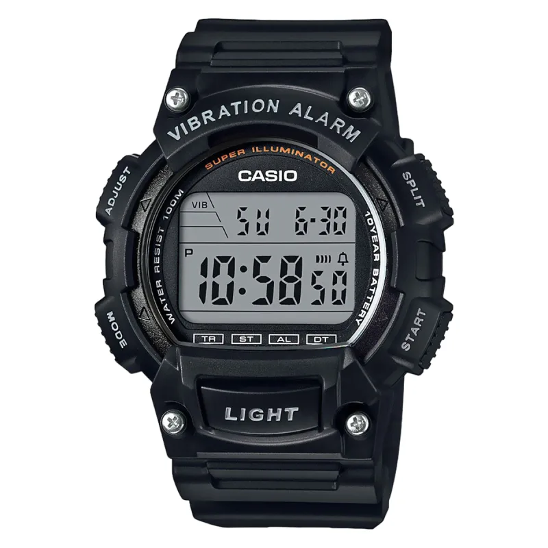 casio w 736h black front 1