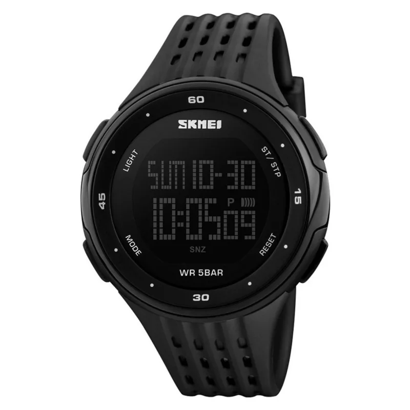 skmei-1219-black-front ساعت مچی اسکمی مدل 1219 - تصویر 1