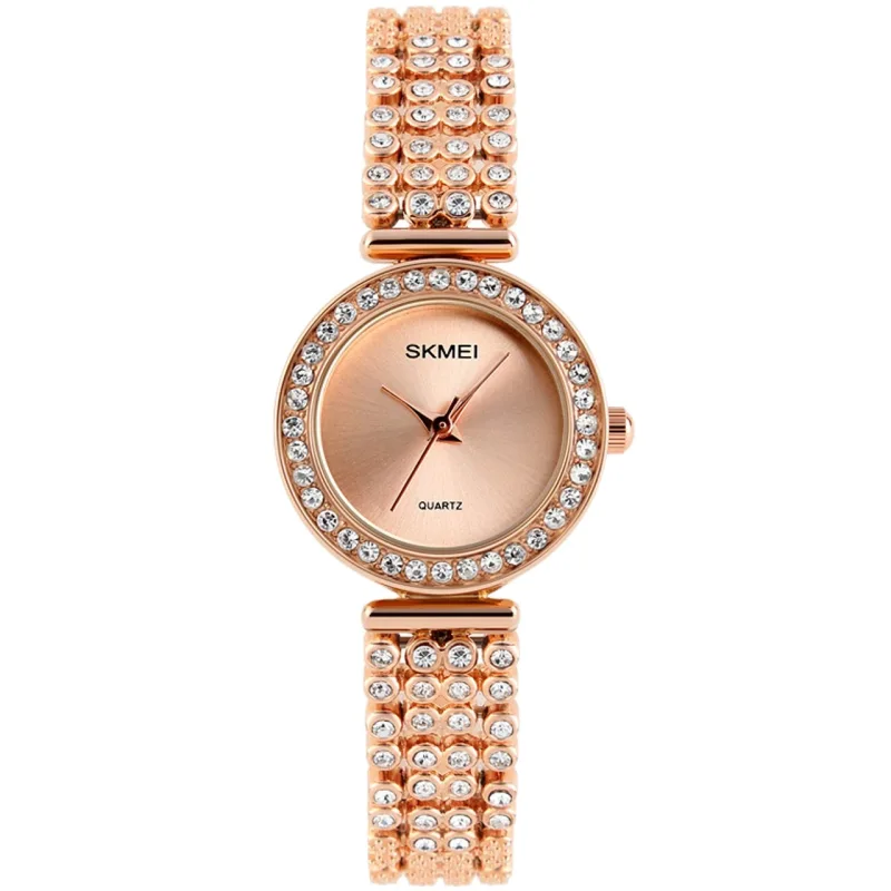 skmei-1224-rosegold-front ساعت مچی اسکمی مدل 1224 - تصویر 1