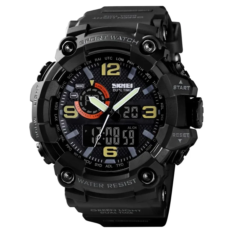 skmei-1520-black-front ساعت مچی اسکمی مدل 1520 - تصویر 1