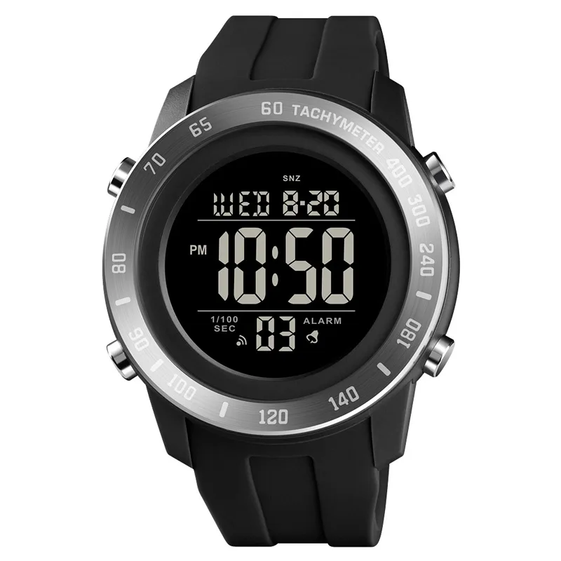 skmei-1524-black-front ساعت مچی اسکمی مدل 1524 - تصویر 1