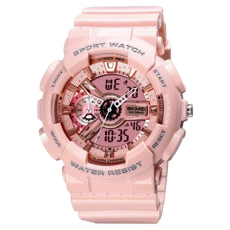 skmei-1688-pink-front ساعت مچی اسکمی مدل 1688 - تصویر 1